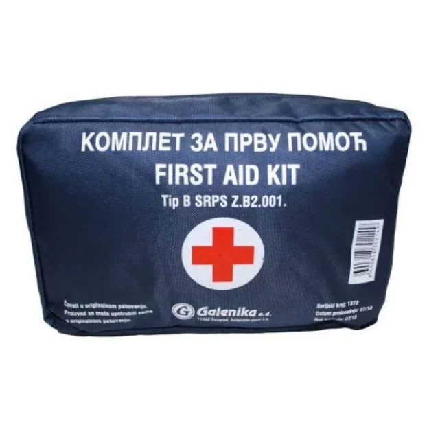 Galenika komplet za prvu pomoć u plavoj torbici