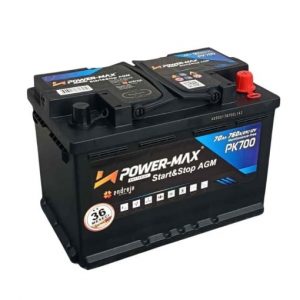Akumulator Power-Max PK700, AGM, Start&Stop, 70Ah D+
