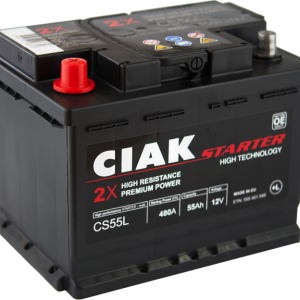 AKUMULATOR 12V-55AH L+ CIAK STARTER