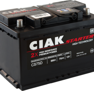 AKUMULATOR 12V-75AH D+ CIAK STARTER