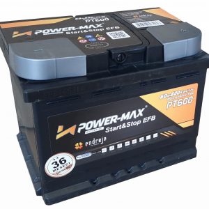 Akumulator, Power-Max PT600, EFB Start&Stop, 60Ah, 600A