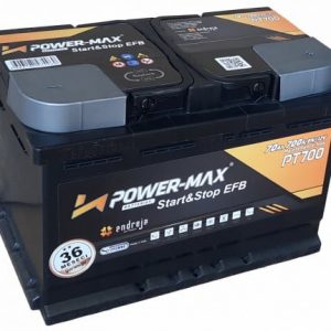 Akumulator, Power -Max PT700, EFB Start&Stop, 70Ah, 700A D+