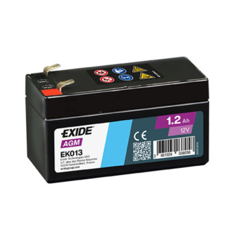 EXIDE Auxiliary Start&Stop EK013, 1.2Ah