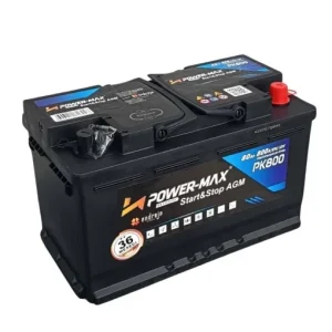 Akumulator Power-Max PK800, AGM, Start&Stop, 80Ah