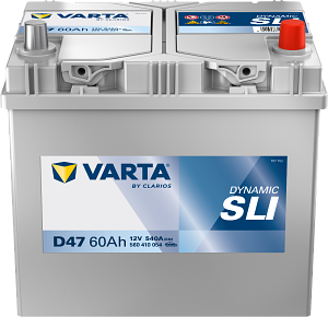 AKUMULATOR 12V-60AH D+ ASIA D47 VARTA DYNAMIC SLI