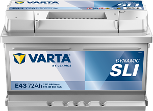 AKUMULATOR 12V-72AH D+ E43 VARTA DYNAMIC SLI